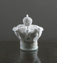 Human Rites, Salt Crystal Torah Crown Sculpture, 36 x 35 cm