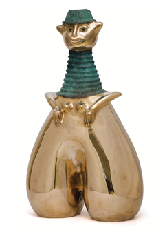 Amlash Prosperity Embrace, Bronze Figurative Sculpture, Ed. 2/4, 60 cm
