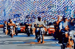 Bouaké, 2024, tejido original sobre lienzo, 80 x 120 cm, obra firmada