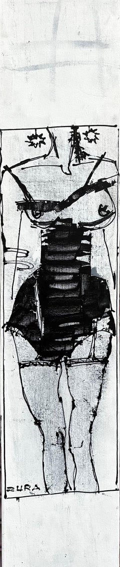 Corsé de Zura - Pintura expresiva de figura de pie