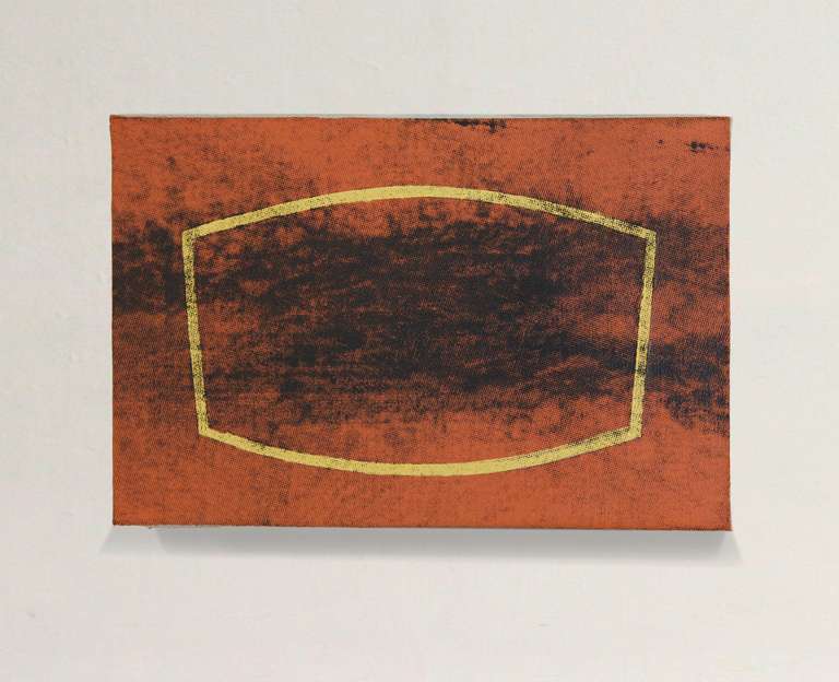 Genevieve Chua Abstract Painting - Cicadas #6, Reverb in Safety Orange