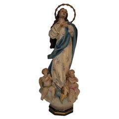 Sculpture of the Virgin Mary Immaculate Conception, Olot School, Catalonia Spain