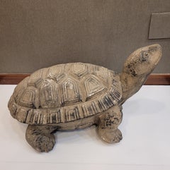 Art Nouveau Turtle Sculpture, Plâtre and Estopa, Italy