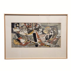 Gouache on paper, "Untitled", Reynold Arnould, Lyrical Abstraction, 20th Century
