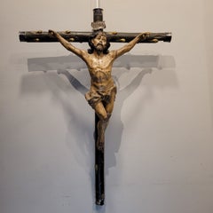 Baroque sculpture, carving of the crucified Christ, Hispano-Philippine, Philippi