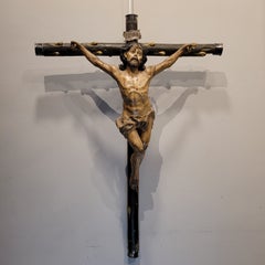 Baroque sculpture, carving of the crucified Christ, Hispano-Philippine, Philippi