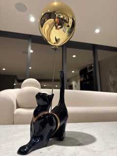 Kuckuck Schwarz Ballon Gold