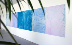 Abstract Contemporary Pink Painting Acrylic on Canvas, 21st century