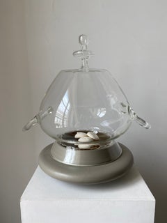 Scultura astratta in stile vintage, design unico, cupola in vetro