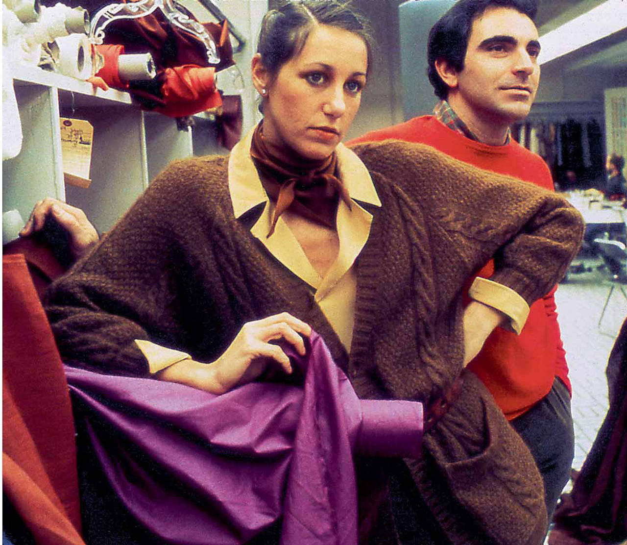 Rose Hartman Color Photograph - Donna Karan and Louis Dell' Ollio, 7th Ave. Atelier, 1979