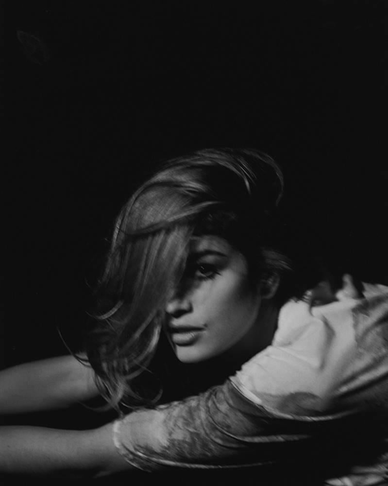 Kurt Markus Black and White Photograph – Cindy Crawford, New York, Cindy