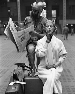 Jean Patchett and Centurian (Victor Cutrer), Penn Station, New York