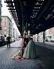 Dovima Under the El, Dior, 1956 11