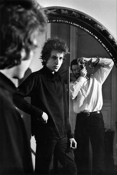 Vintage Daniel Kramer and Bob Dylan in Mirror, New York