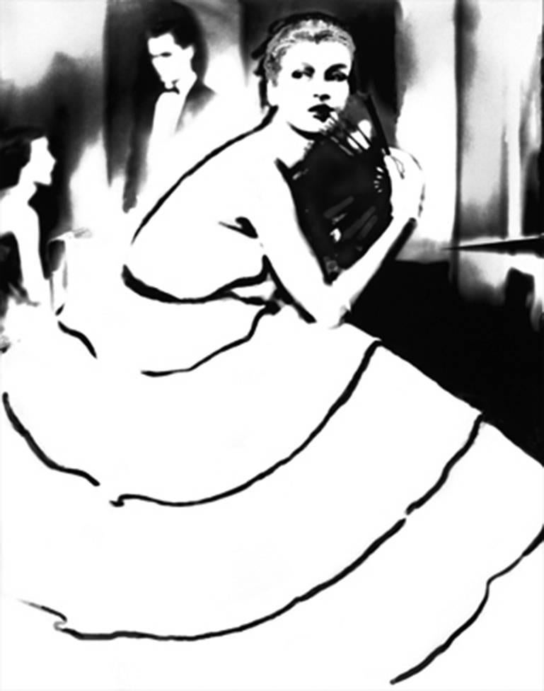 Lillian Bassman Black and White Photograph - Born to Dance, Margie Cato, Dress by Emily Wilkins, New York