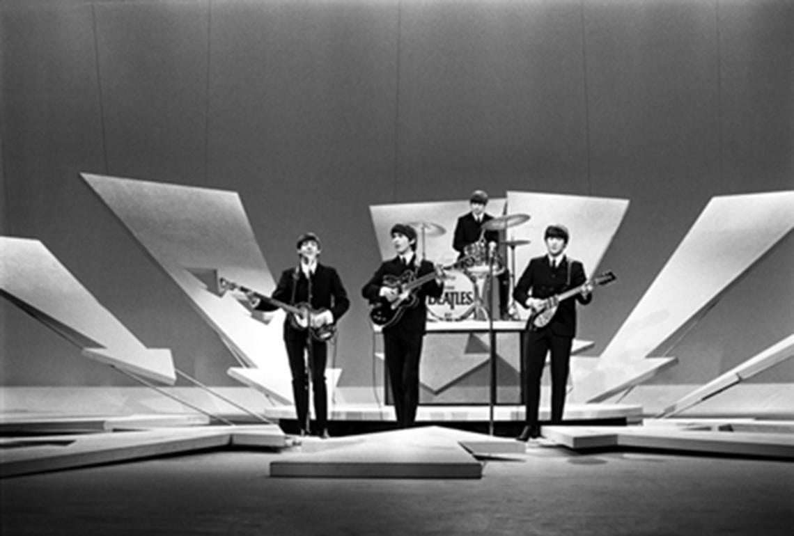 Harry Benson Black and White Photograph - The Beatles, Ed Sullivan Show, New York, 1964