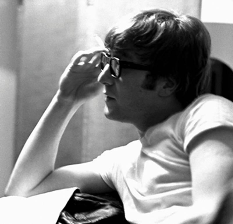 Harry Benson Black and White Photograph - John Lennon (The Beatles), New York, 1964