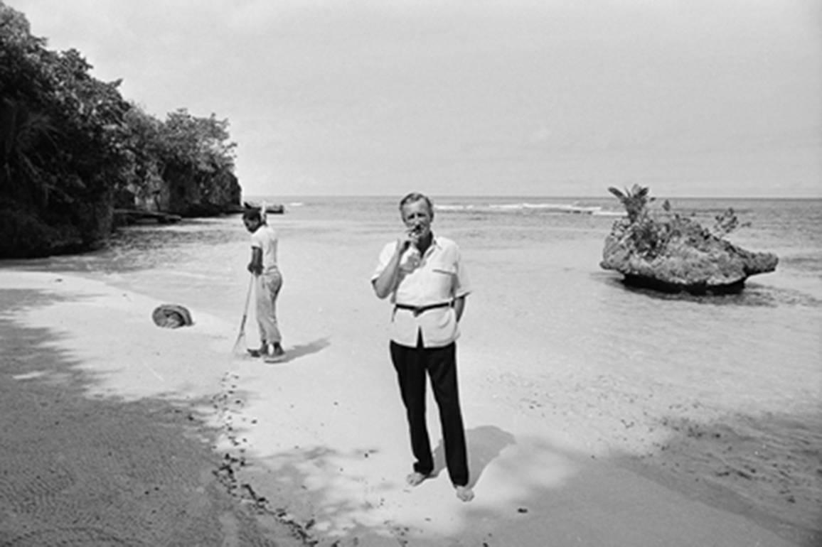 Harry Benson Black and White Photograph - Ian Fleming, Jamaica, 1964