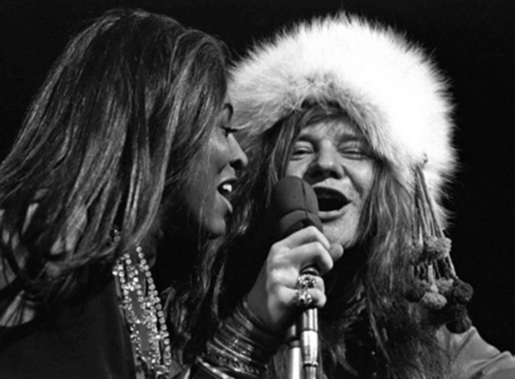 Harry Benson Black and White Photograph - Tina Turner and Janis Joplin, New York, 1969