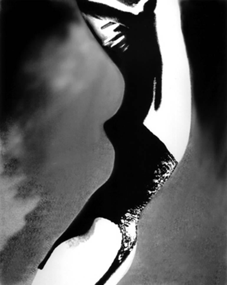 Lillian Bassman Black and White Photograph - New Look Corset: Christian Dior, Harper's Bazaar, 1950