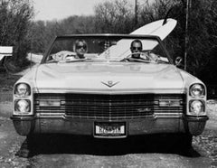 David und Pam in ihrem Caddy, Trailer Park, Montauk, New York
