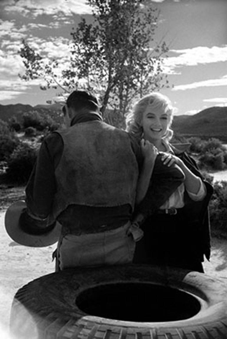 Eve Arnold Portrait Photograph - Marilyn Monroe on location during the filming of "The Misfits", Reno, Nevada