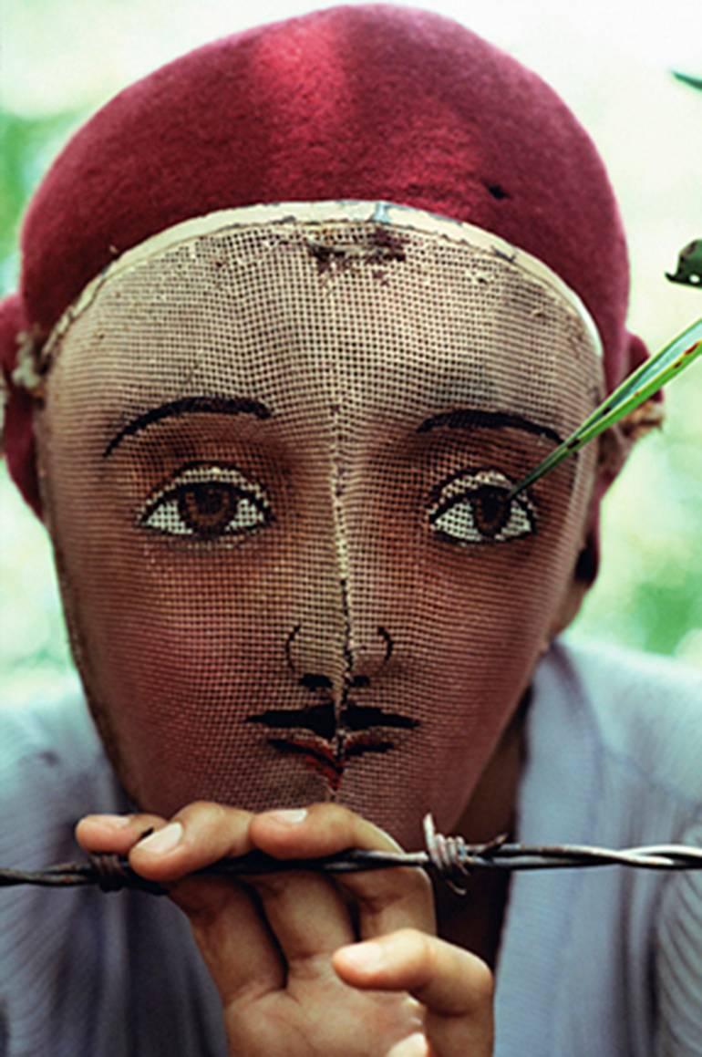 Susan Meiselas Color Photograph - Traditional Indian dance mask, Nicaragua