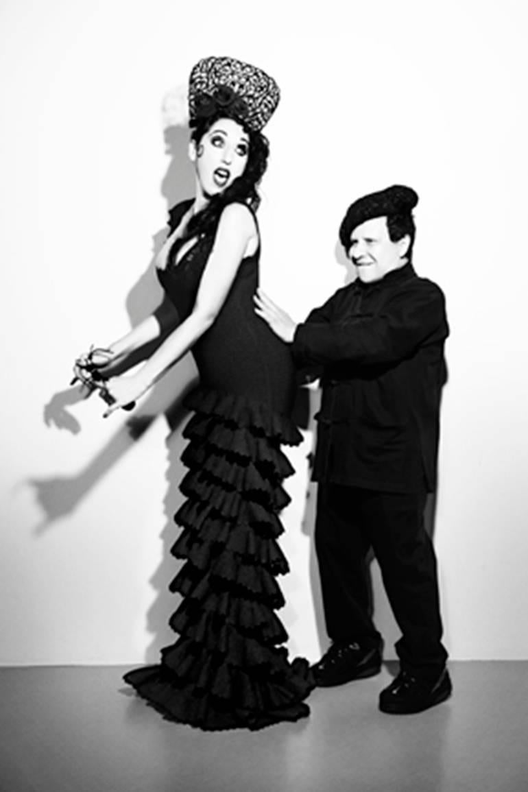 Ellen von Unwerth Black and White Photograph - Rossy de Palma and Azzedine Alaïa for Yo Dona Magazine