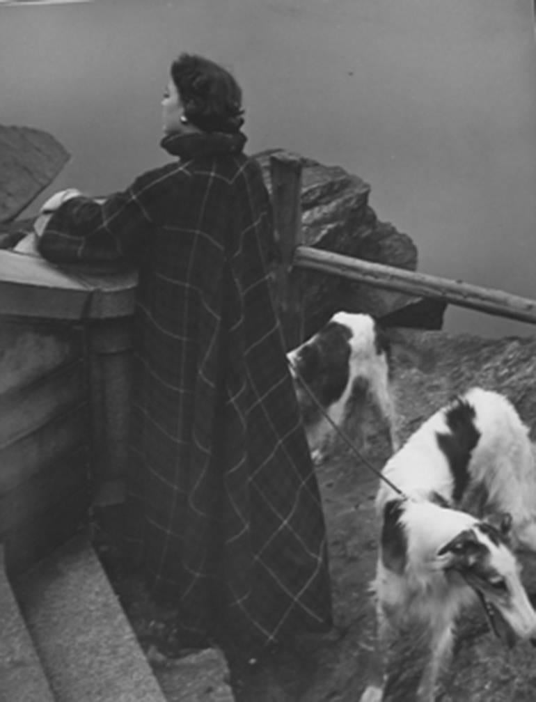 Genevieve Naylor Black and White Photograph - Red Scotch Cape, New York, Harper's Bazaar