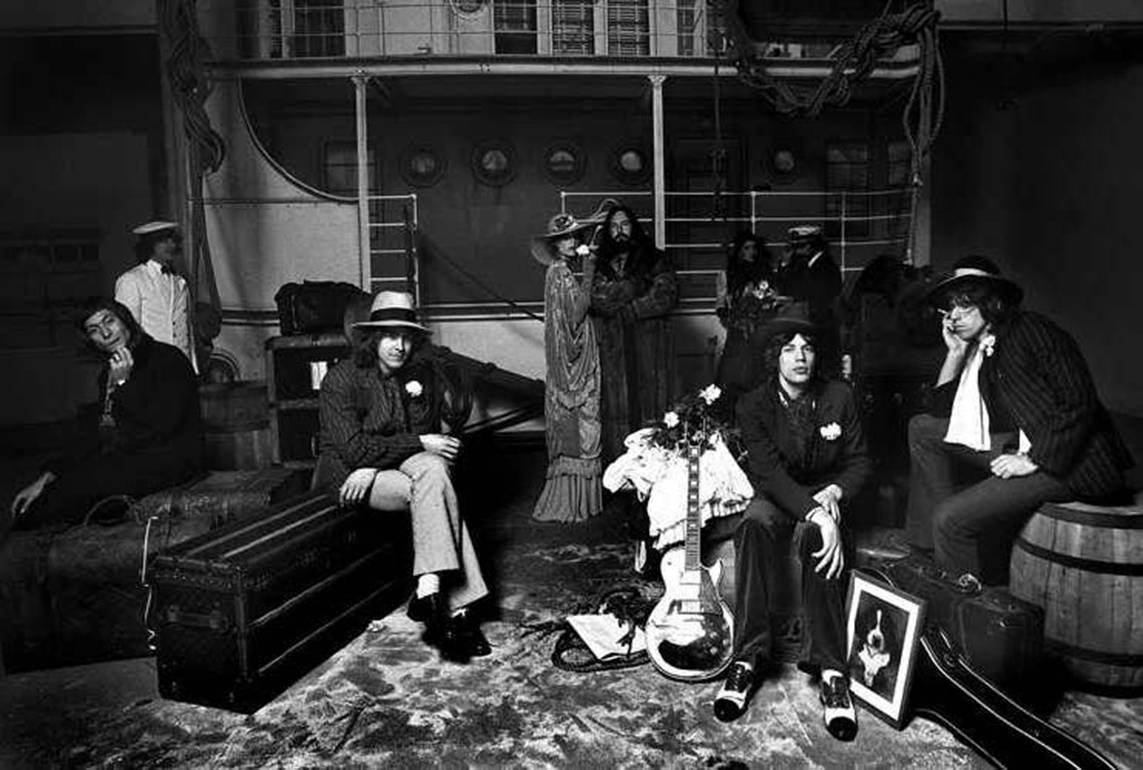 Norman Seeff Black and White Photograph - In Exile: The Rolling Stones, Los Angeles