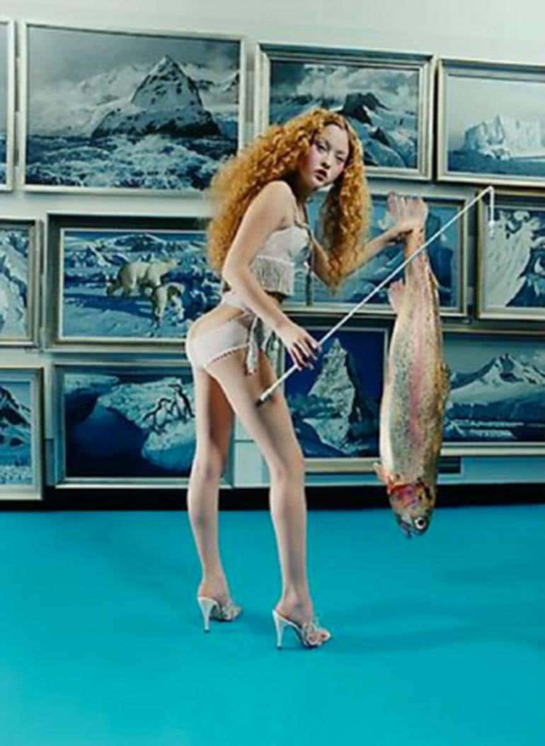Fish Stick: Devon Aoki in Agent Provocateur, London