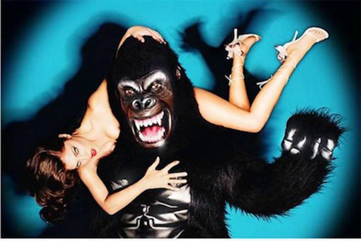 David LaChapelle Color Photograph - Monkey See, Monkey Do
