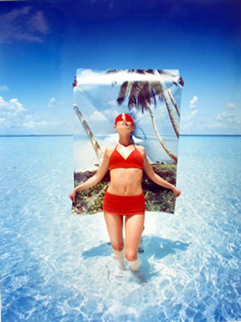 David LaChapelle Color Photograph - Posing for Postcards