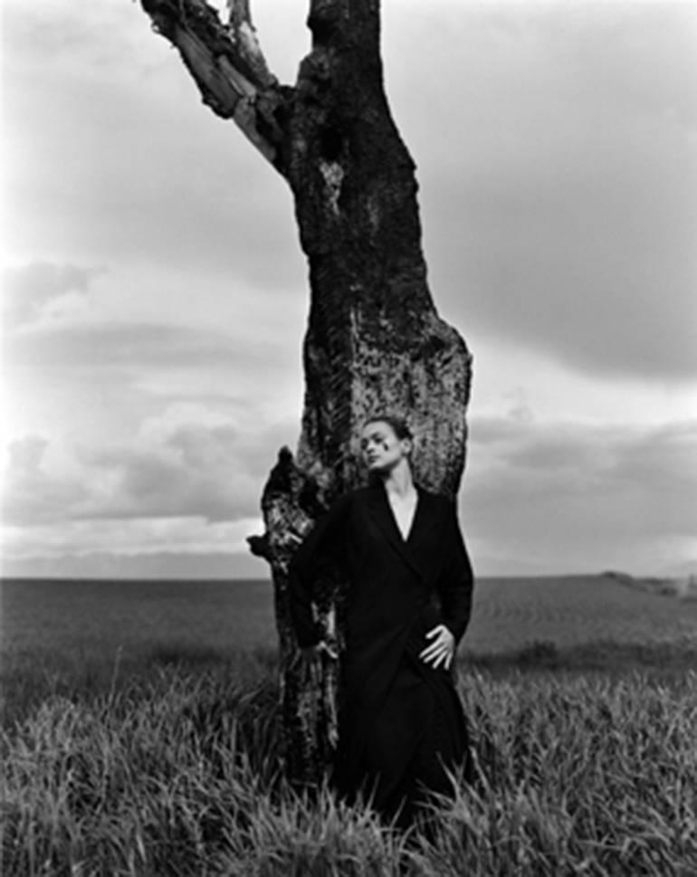 Kurt Markus Black and White Photograph - Nelly Schamey, New York Times Magazine, Flathead Valley, Montana