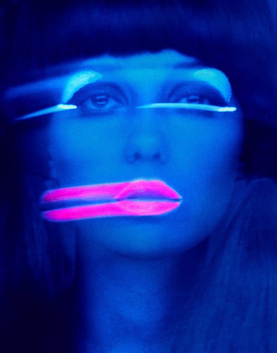 Melvin Sokolsky Color Photograph - Lip Streaks (Donna Mitchell), New York