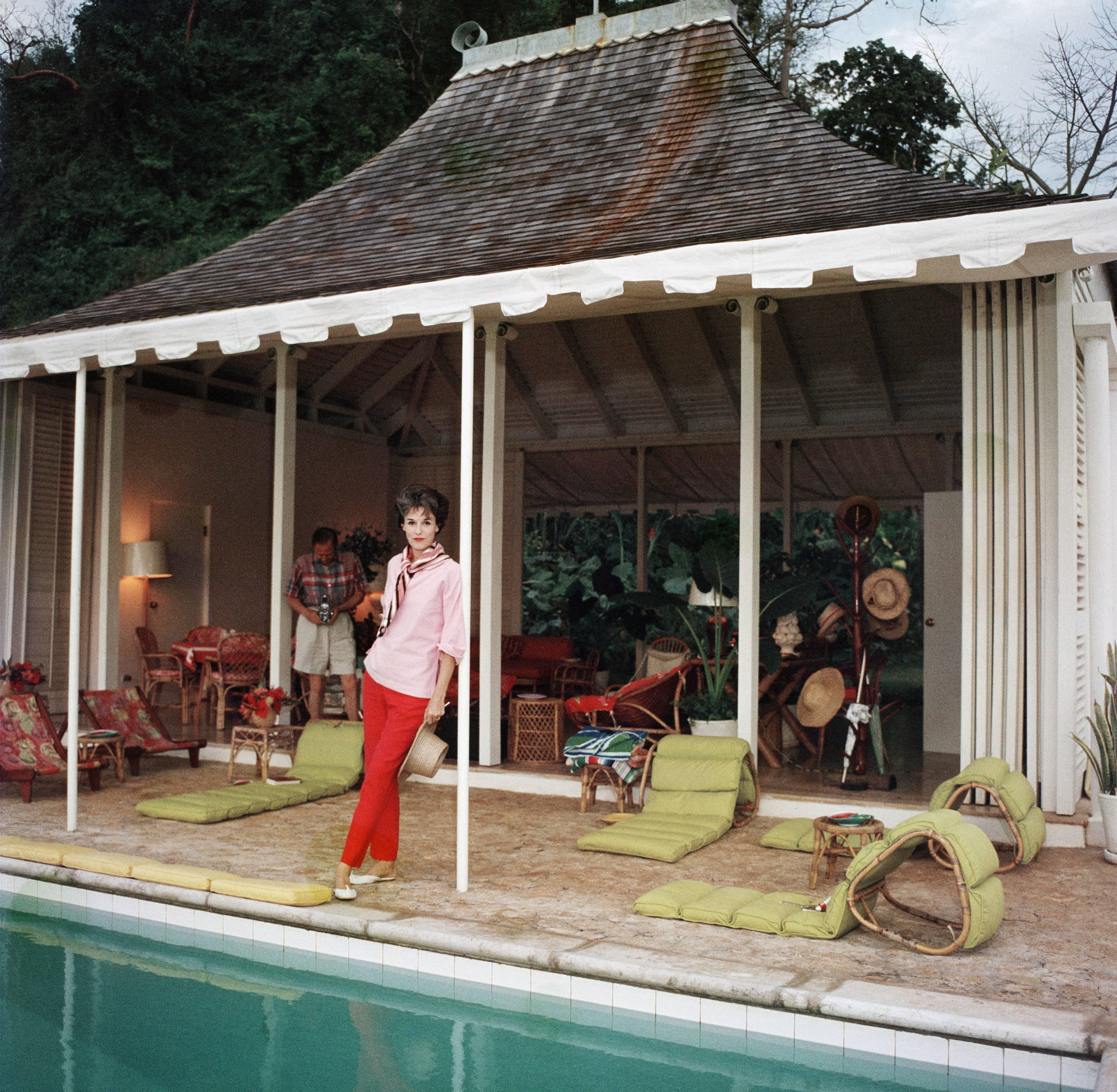 Slim Aarons Color Photograph - Family Snapper