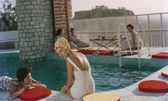 Penthouse Pool, 1961: Young women by the Canellopoulos penthouse pool, Athens