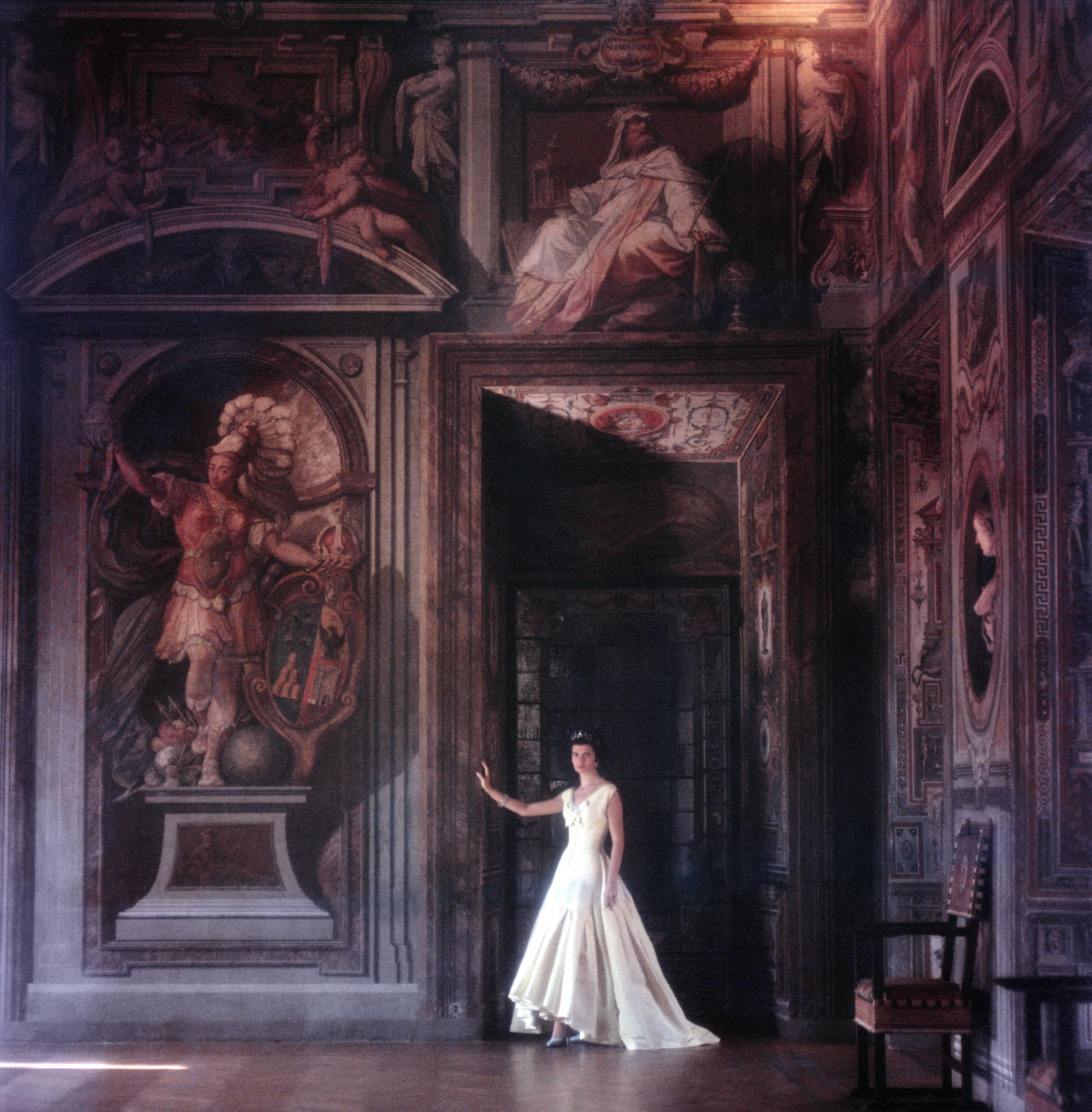 Slim Aarons Color Photograph - I Call It Home, 1960: Donna Domitilla Ruspoli in the Palazzo Ruspoli in Rome