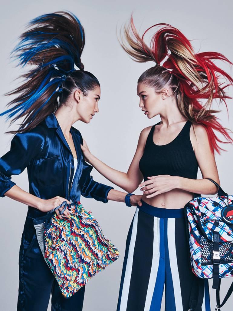 Patrick Demarchelier Color Photograph - Gigi and Lily, New York, Vogue