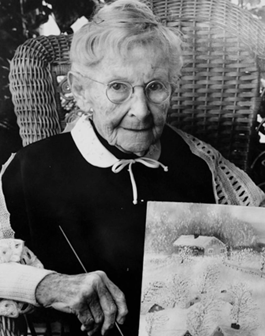Grandma Moses (Anna Mary Robertson Moses) - Photograph by Bert Stern