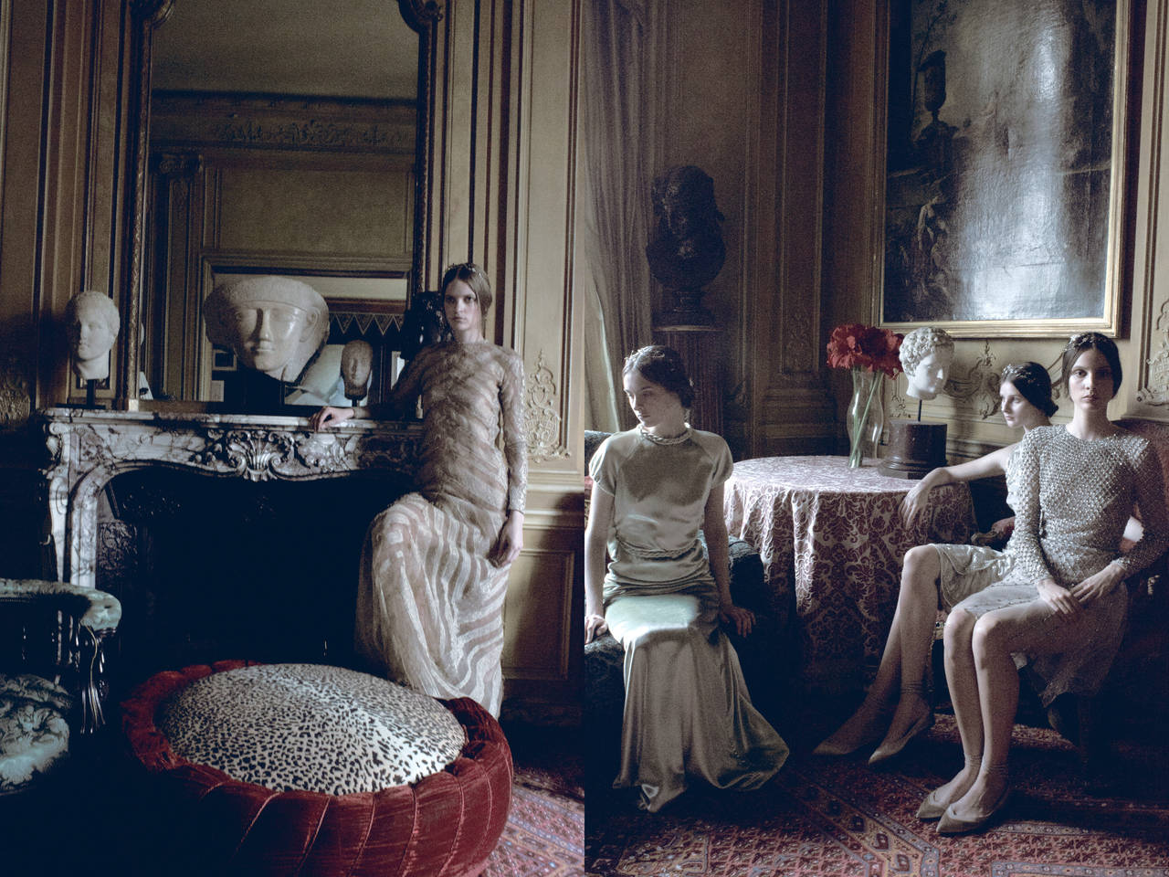 Modelle in Valentino, VOGUE Italia, 2011