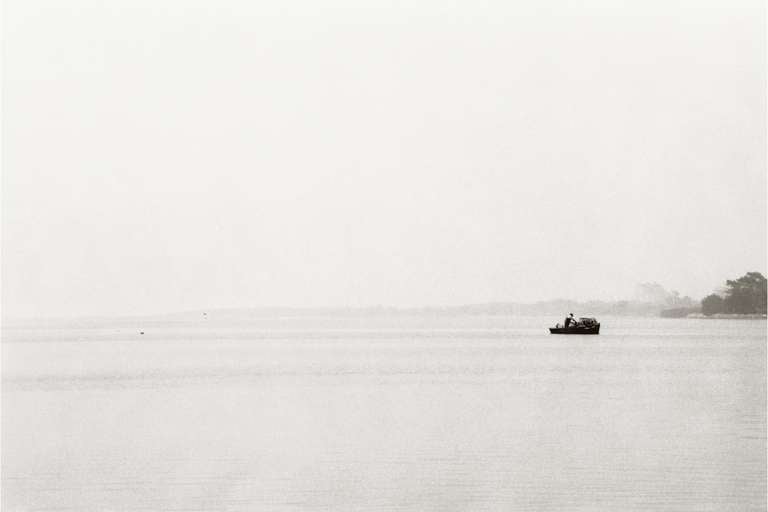 Priscilla Rattazzi Black and White Photograph - Fisherman Checking Crab Traps, East Hampton
