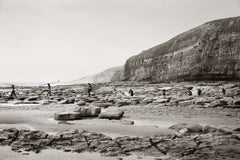 Surfers at Southerndown, Wales, UK