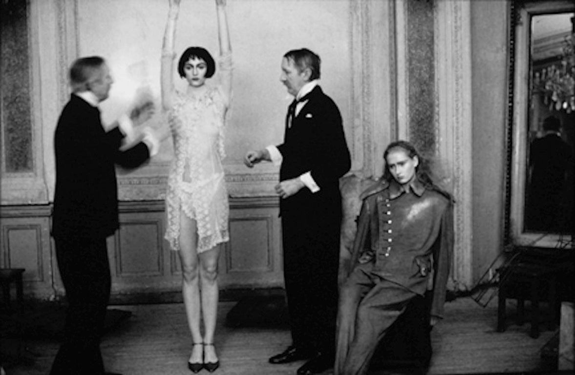 Kantor Theater Actors with models, Krakow, Poland, 2005 - Photograph by Deborah Turbeville