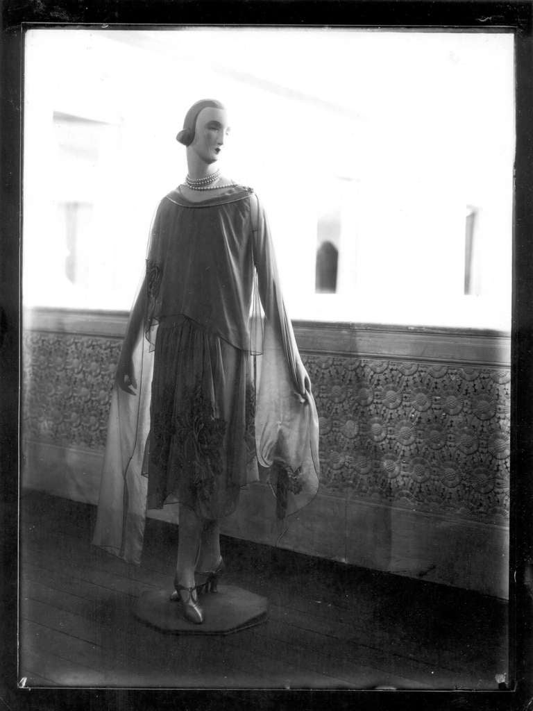 Man Ray Black and White Photograph - Mannequin on Balcony