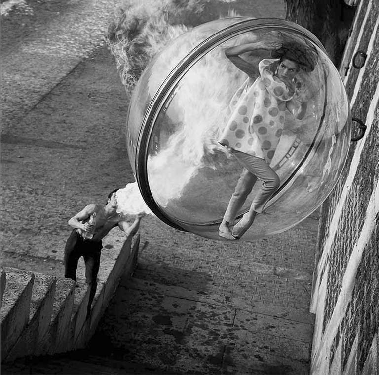 Melvin Sokolsky Black and White Photograph - Le Dragon, Paris