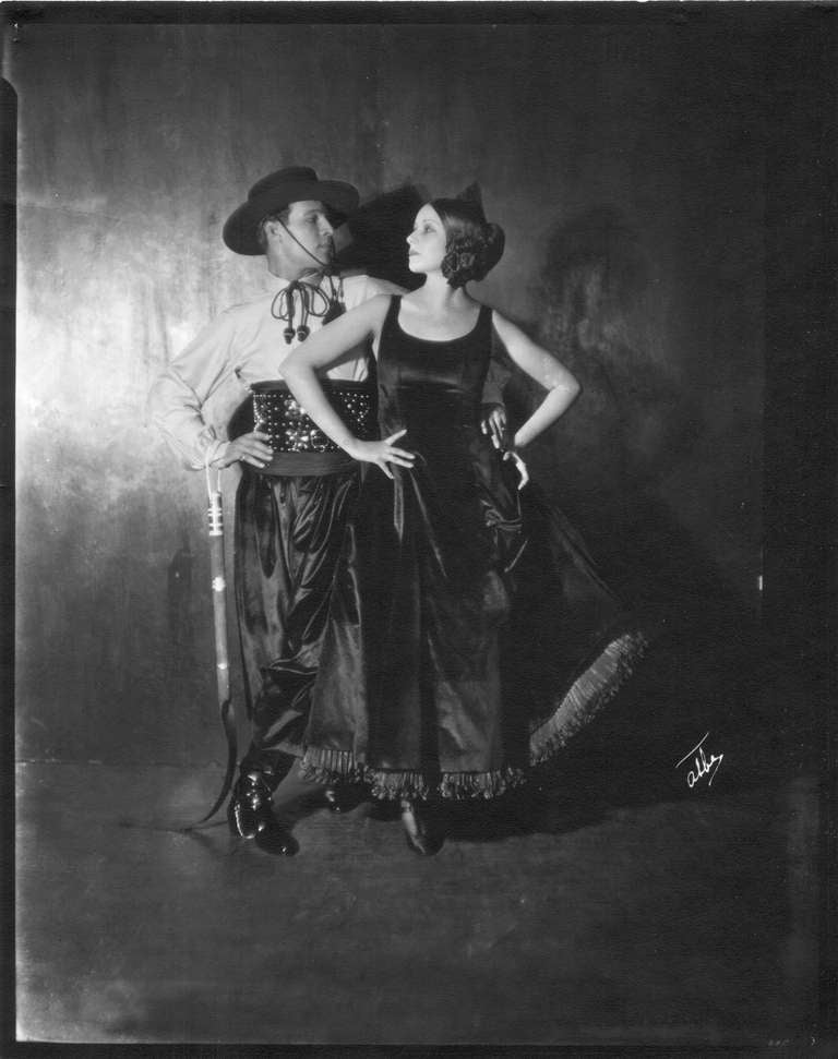 James Abbe Black and White Photograph - Rudolph Valentino and Natasha Rambova, New York, 1921