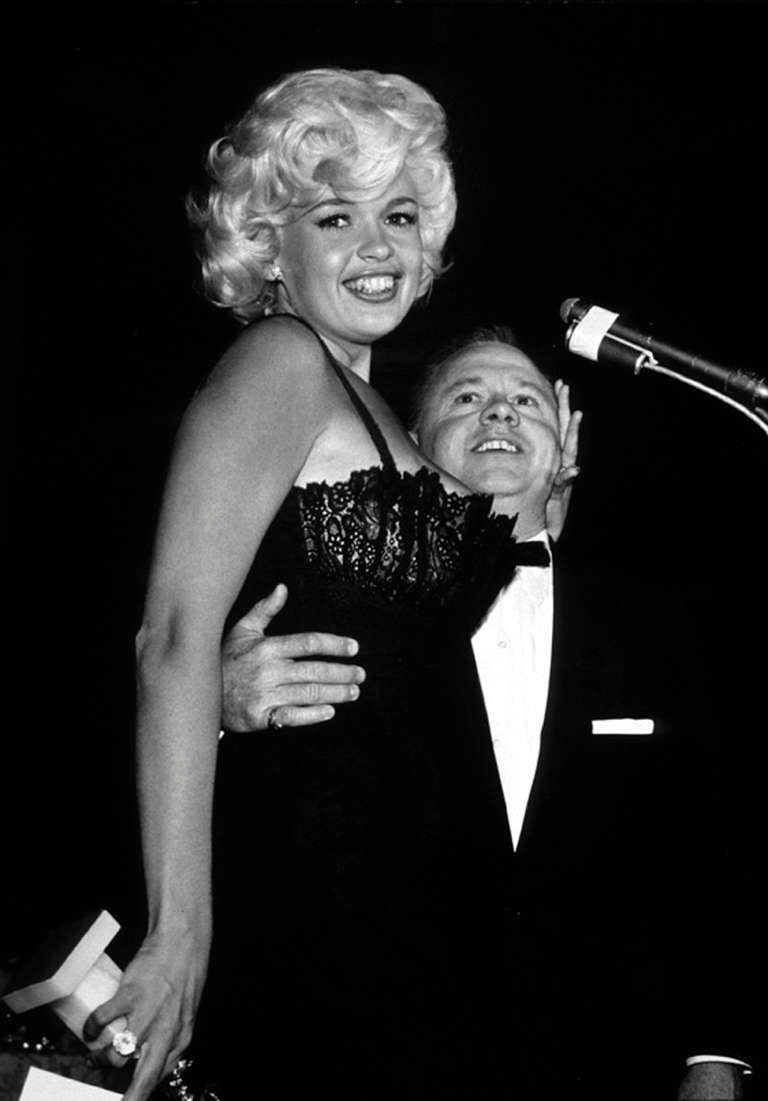 Bernie Abramson Portrait Photograph - Jayne Mansfield with Mickey Rooney at the Golden Globes, 1958