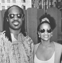 Vintage Stevie Wonder and Debbie Allen, Hyatt Regency Hotel, Los Angeles