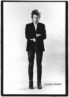 Bob Dylan stehend im Studio, New York